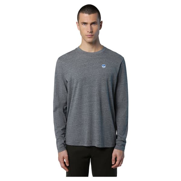 North Sails Basic Bollo T-shirt Med Lange ærmer Grå L Mand