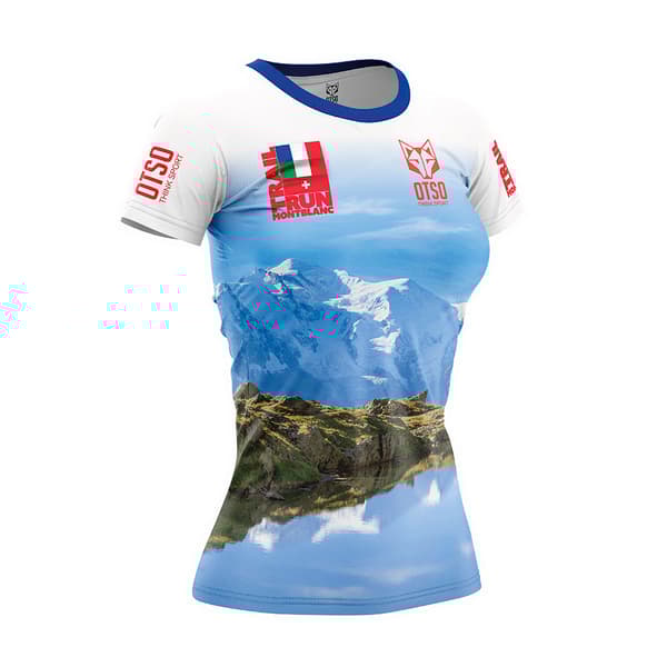 Otso Run Trail Montblanc 2024 T-shirt Med Korta ärmar  M Kvinna
