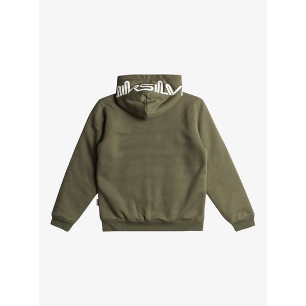 Quiksilver Best Wave Sweatshirt Med Dragkedja Grönt 14 Years Pojke