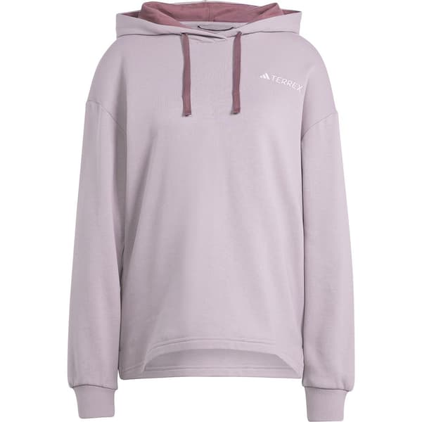 Adidas Tx Logo Tröja Med Huva Lila S Kvinna