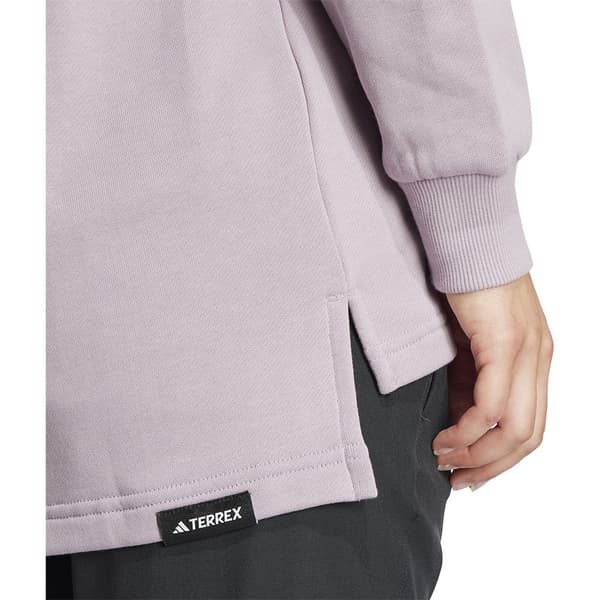 Adidas Tx Logo Tröja Med Huva Lila S Kvinna