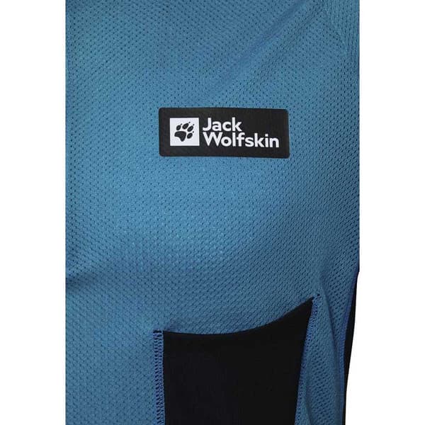 Jack Wolfskin Expdn Octa Half Zip T-shirt Med Korta ärmar Blå L Man