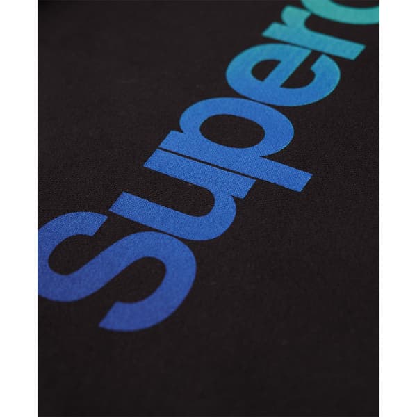 Superdry Core Logo Loose Tröja Med Huva Svart 2XL Man