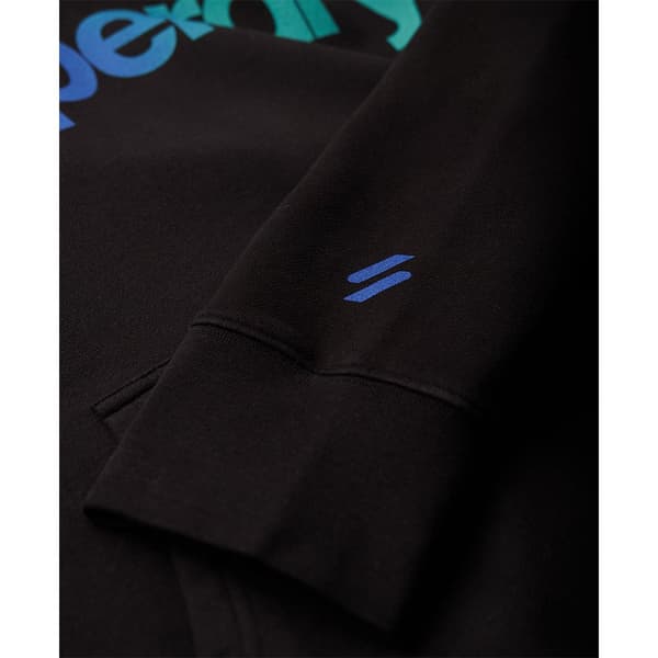 Superdry Core Logo Loose Tröja Med Huva Svart 2XL Man