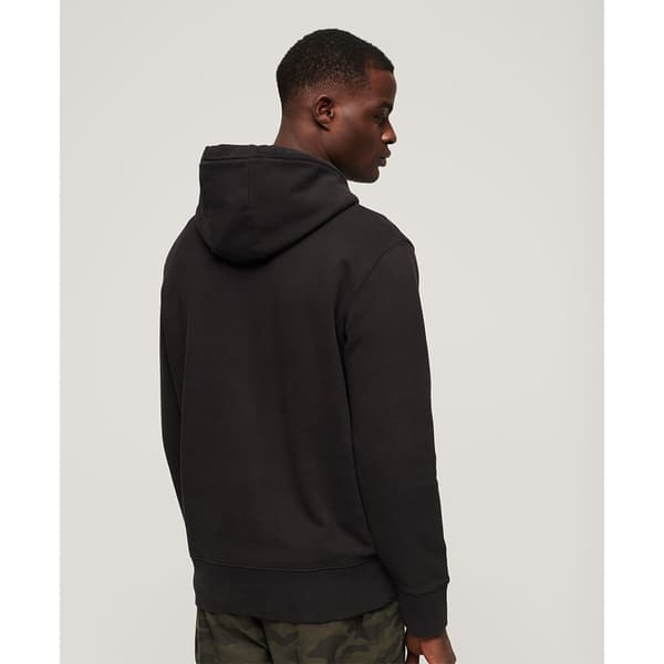 Superdry Core Logo Loose Tröja Med Huva Svart 2XL Man