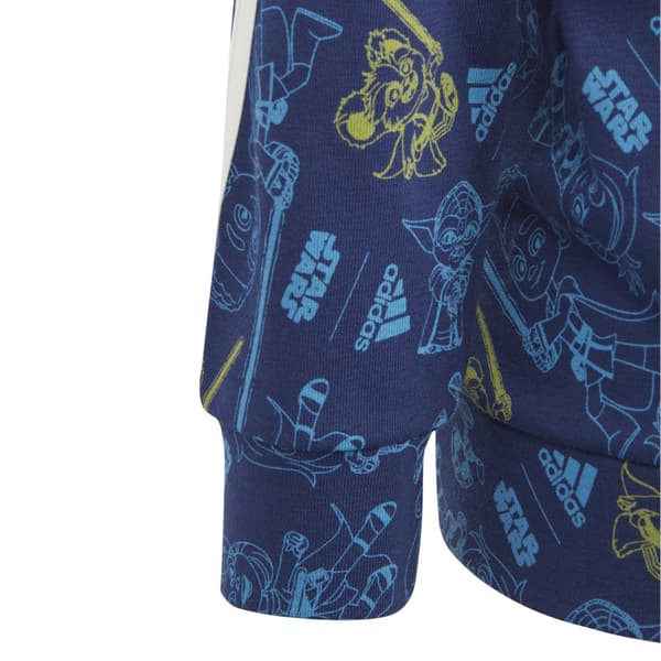 Adidas Star Wars Sweatshirt Med Dragkedja Blå 24 Months-3 Years Pojke