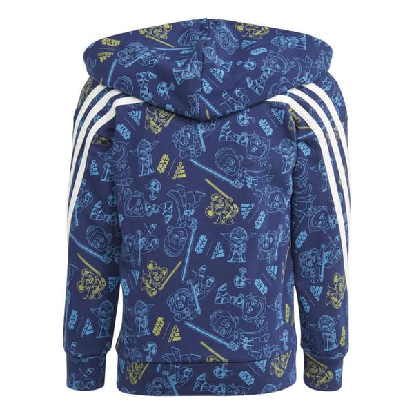 Adidas Star Wars Sweatshirt Med Dragkedja Blå 24 Months-3 Years Pojke