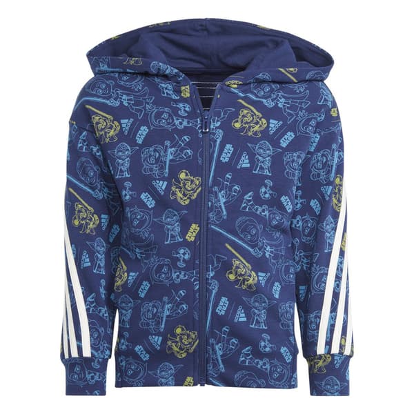 Adidas Star Wars Sweatshirt Med Dragkedja Blå 24 Months-3 Years Pojke