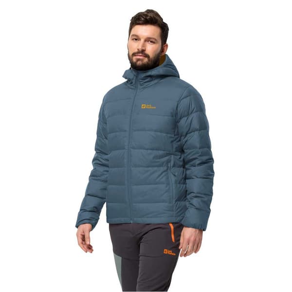 Jack Wolfskin Ather Down Huvtröja Blå 2XL Man