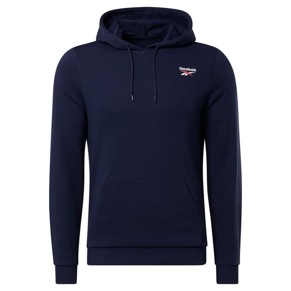 Reebok Identity French Terry Logo Tröja Med Huva Blå S Man