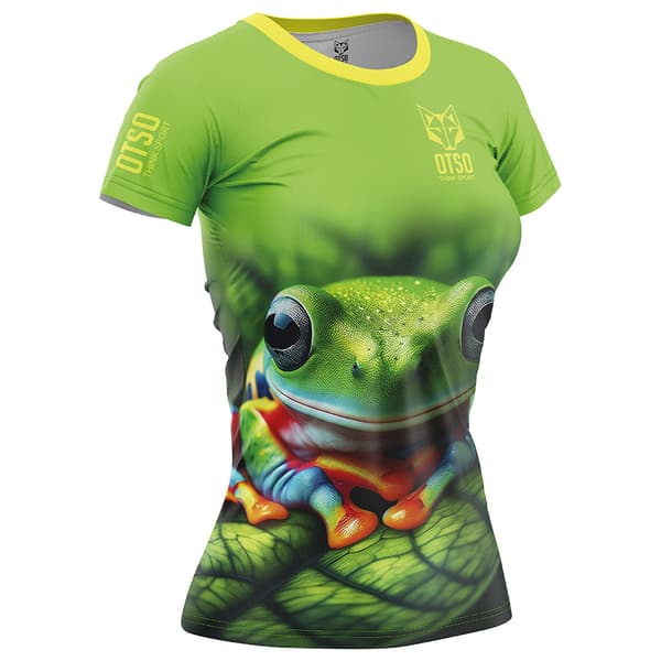 Otso Frog T-shirt Med Korta ärmar Grönt S Kvinna