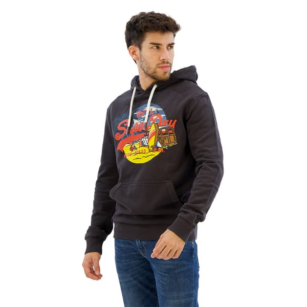 Superdry La Vl Graphic Ub Tröja Med Huva Svart 2XL Man