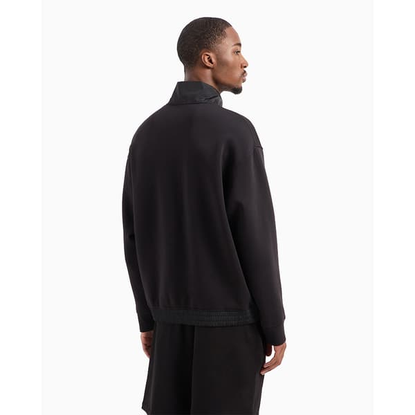 Armani Exchange Xm000083_af10818 Tröja Med Halv Dragkedja Svart L Man