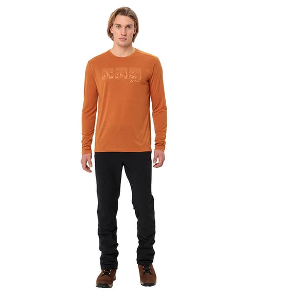 Vaude Rosemoor Iii T-shirt Med Lange ærmer Orange L Mand