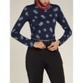 Miniatyrbild 3 av 6: Icebreaker Merino 260 Vertex Falling Flakes Leggings Blå XL Kvinna