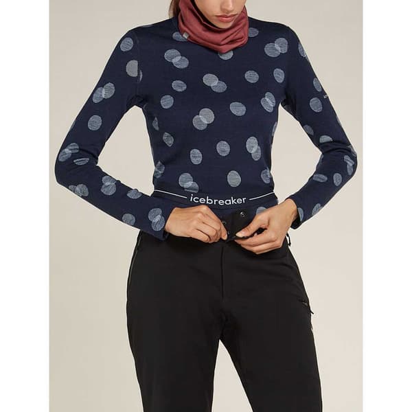 Icebreaker Merino 260 Vertex Falling Flakes Leggings Blå XL Kvinna