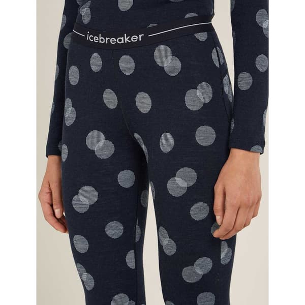 Icebreaker Merino 260 Vertex Falling Flakes Leggings Blå XL Kvinna
