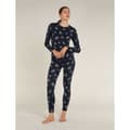 Miniatyrbild 6 av 6: Icebreaker Merino 260 Vertex Falling Flakes Leggings Blå XL Kvinna