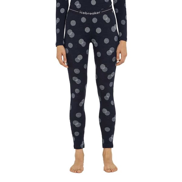 Icebreaker Merino 260 Vertex Falling Flakes Leggings Blå XL Kvinna