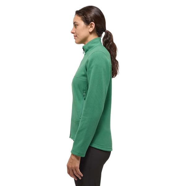 Haglofs Buteo Mid Sweatshirt Med Dragkedja Grönt L Kvinna