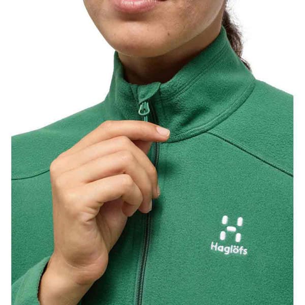 Haglofs Buteo Mid Sweatshirt Med Dragkedja Grönt L Kvinna