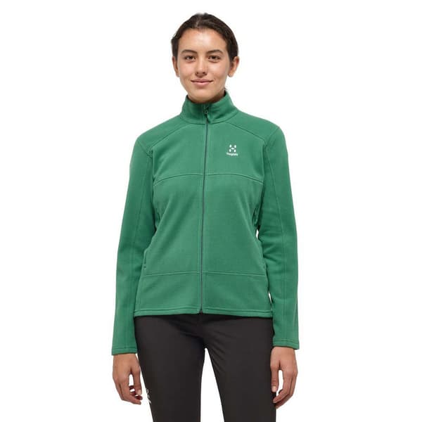 Haglofs Buteo Mid Sweatshirt Med Dragkedja Grönt L Kvinna