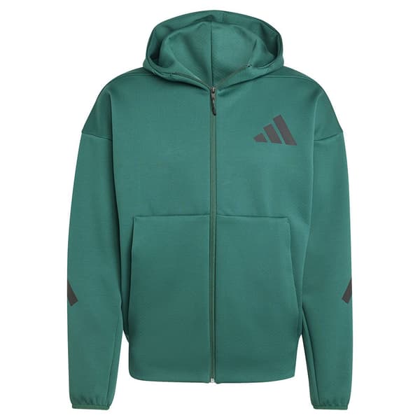 Adidas New Z.n.e Sweatshirt Med Dragkedja Grönt M / Regular Man