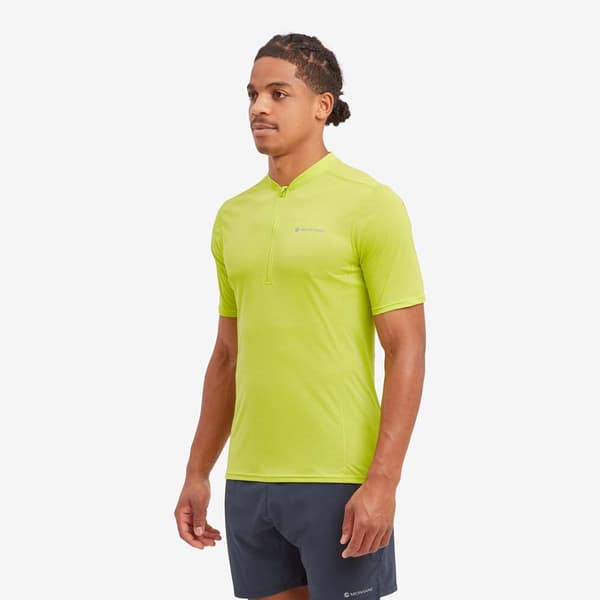 Montane Dart Nano Puoli Vetoketjullinen Lyhythihainen T-paita Keltainen 2XL Mies
