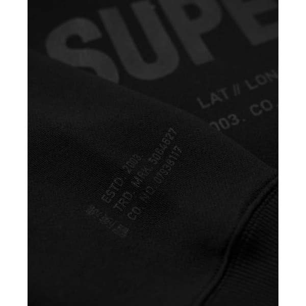 Superdry Utility Sport Logo Loose Huvtröja Svart L Man