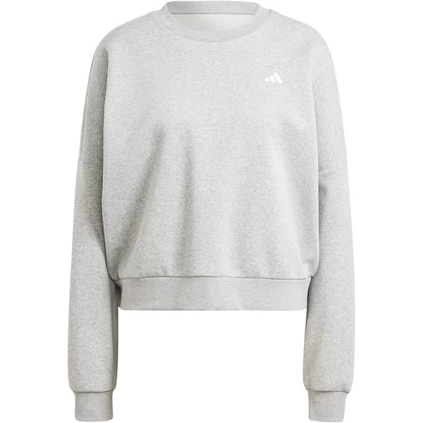 Adidas Essentials Small Logo Feel Cozy Sweatshirt Grå M Kvinde