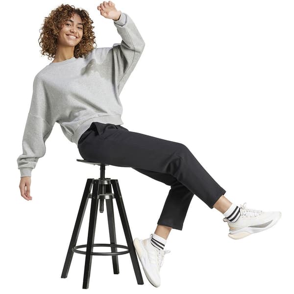 Adidas Essentials Small Logo Feel Cozy Sweatshirt Grå M Kvinde