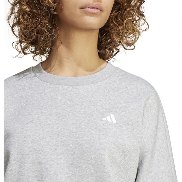 Adidas Essentials Small Logo Feel Cozy Sweatshirt Grå M Kvinde