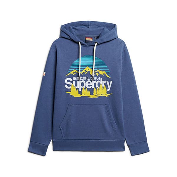 Superdry Great Outdoors Graphic Huppari Sininen 2XL Mies