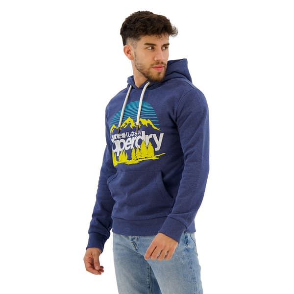 Superdry Great Outdoors Graphic Huppari Sininen 2XL Mies