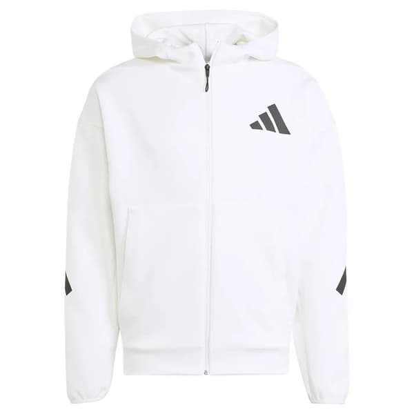 Adidas New Z.n.e Sweatshirt Med Lynlås Hvid XL / Regular Mand