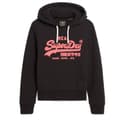 Miniatyrbild 1 av 5: Superdry Neon Vintage Logo Graphic Tröja Med Huva Svart XS Kvinna