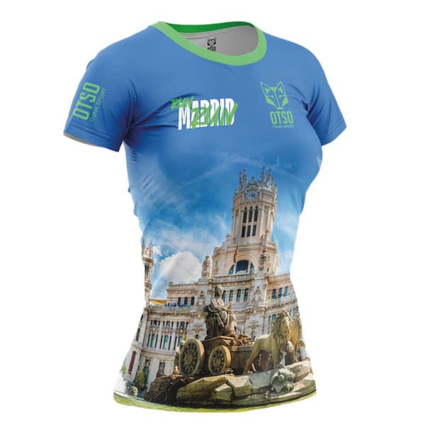 Otso Run Madrid T-shirt Med Korte ærmer Flerfarvet XS Kvinde