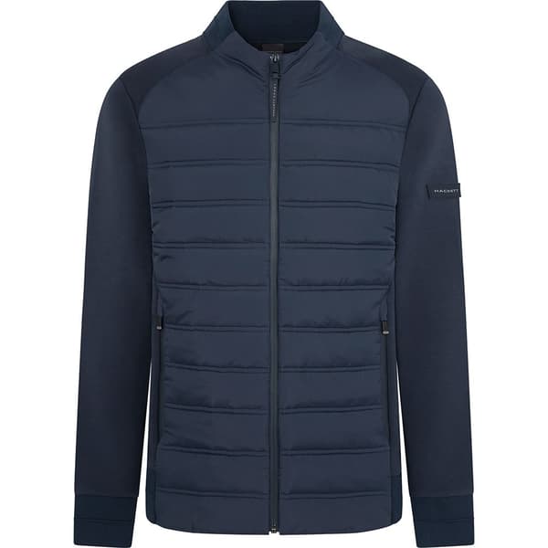 Hackett Hybrid Quilt Sweatshirt Med Lynlås Blå M Mand