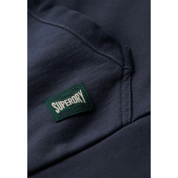 Superdry Copper Label Chest Tröja Med Huva Blå 2XL Man