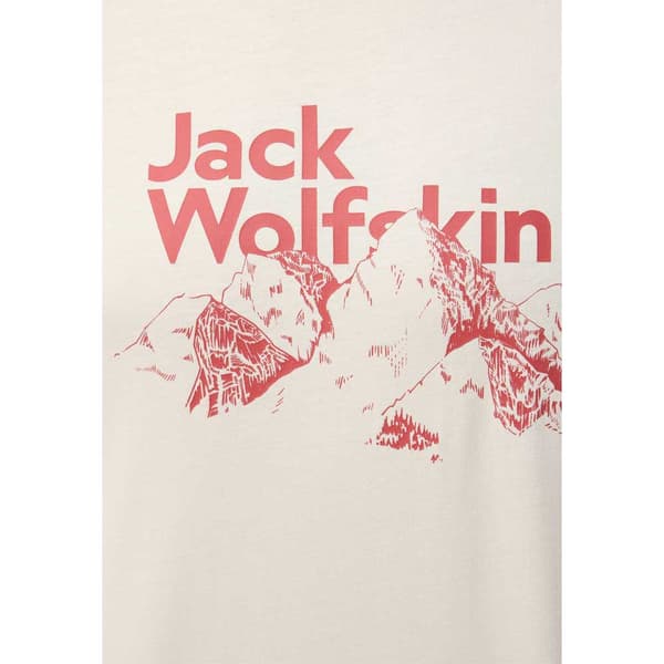 Jack Wolfskin Bergblick T-shirt Med Korte ærmer Beige L Mand