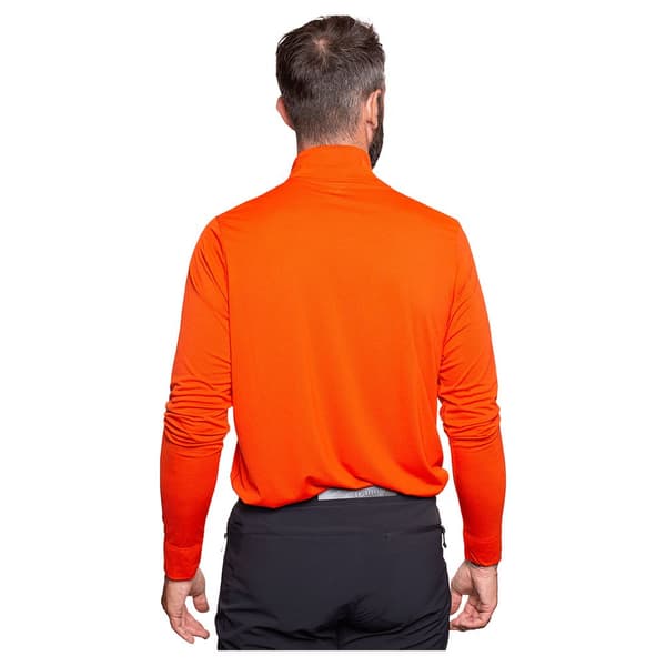 Trangoworld Pullover Lojsta Collegepaita Puolivetoketjulla Oranssi M Mies