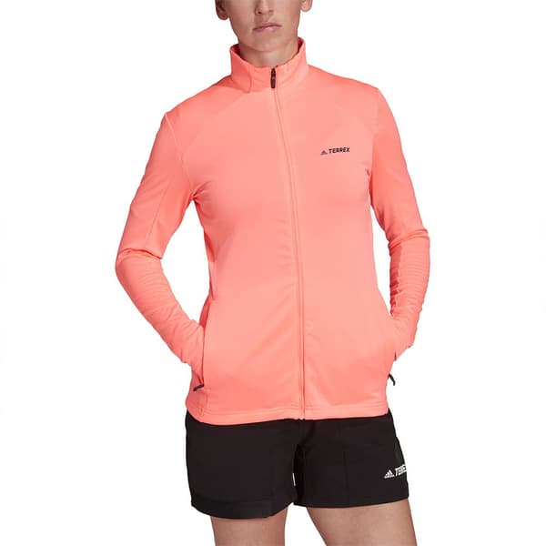 Adidas Mt Sweatshirt Med Lynlås Rosa S Kvinde