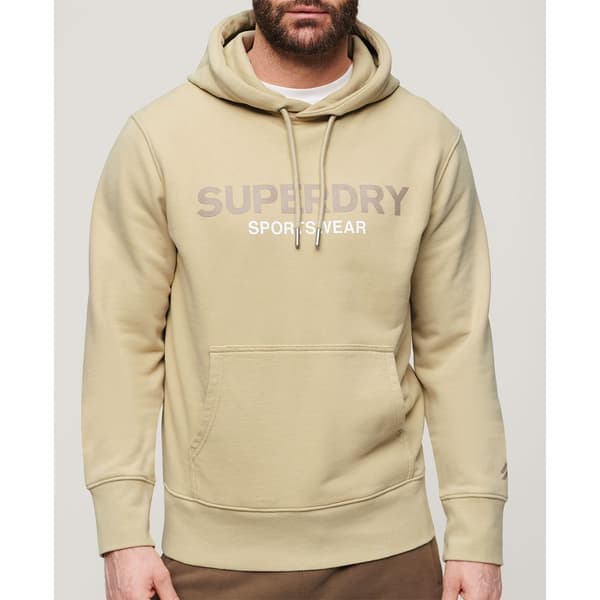Superdry Sportswear Logo Loose Tröja Med Huva Beige XL Man