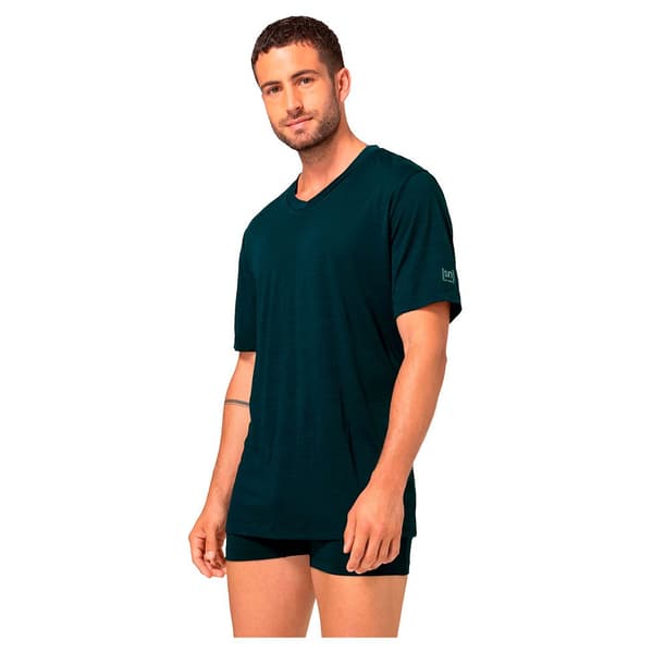 Super.natural Sierra140 V Neck T-shirt Med Korte ærmer Blå L Mand