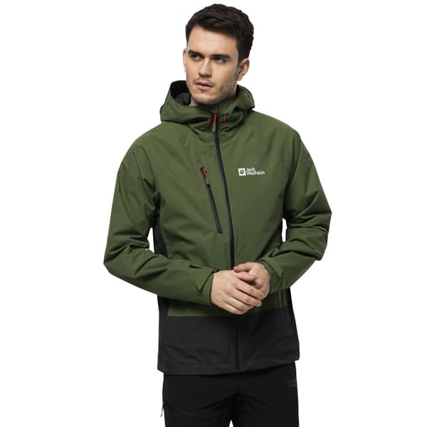 Jack Wolfskin Eagle Peak 2l Jkt M 1112993-4129, Man, Jackor, Grön