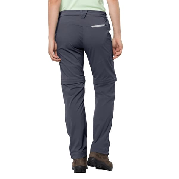 Jack Wolfskin Overland Zip Away Pants W 1506133-1388, Kvinna, Byxor, Marinblå