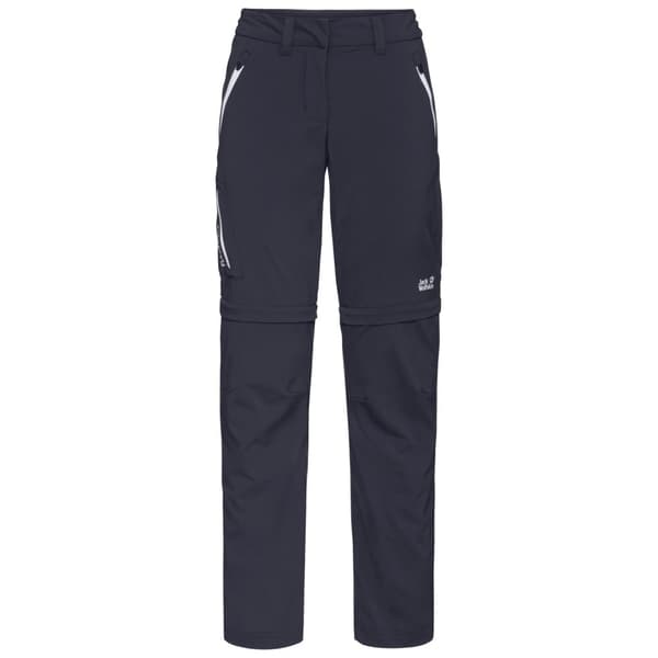 Jack Wolfskin Overland Zip Away Pants W 1506133-1388, Kvinna, Byxor, Marinblå Navy 44