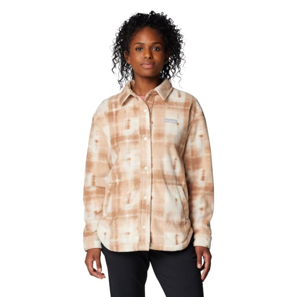 Columbia Benton Springs Fleece Shirt Jacket II 2085661224, Kvinna, Jackor, Brun Brown L