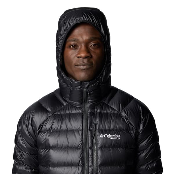 Columbia Arctic Crest Down Hooded Jacket 2088774010, Mand, Jakke, Sort