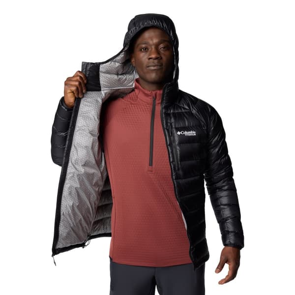 Columbia Arctic Crest Down Hooded Jacket 2088774010, Mand, Jakke, Sort